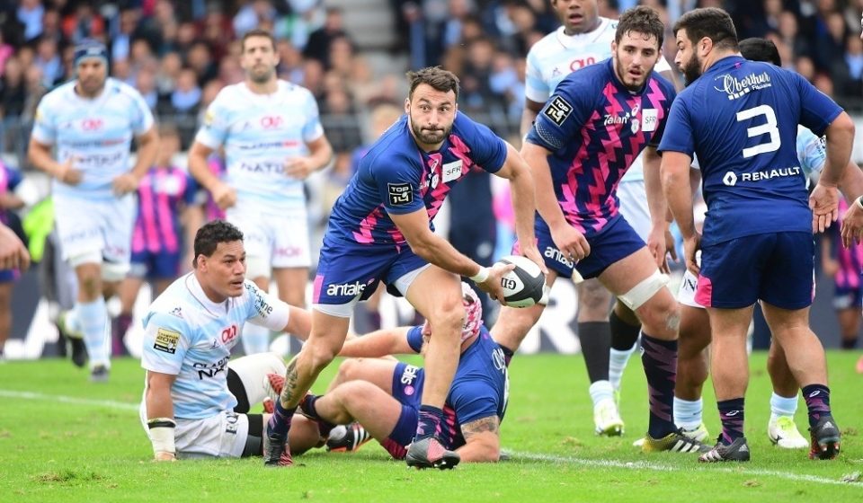 Jeremy Sinzelle of Stade Francais Paris in the scrum half position during the Top 14 match between Racing 92 and Stade Francais on October 8, 2016 in Paris, France. (Photo by Dave Winter/Icon Sport)