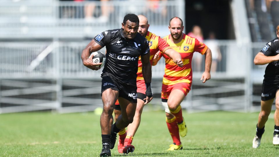 Jerry Burotu of Provence Rugby during the Pro D2 match between Aix en Provence and Perpignan on September 1, 2019 in Aix-en-Provence, France. (Photo by Alexpress/Icon Sport) - Seremaia BUROTU